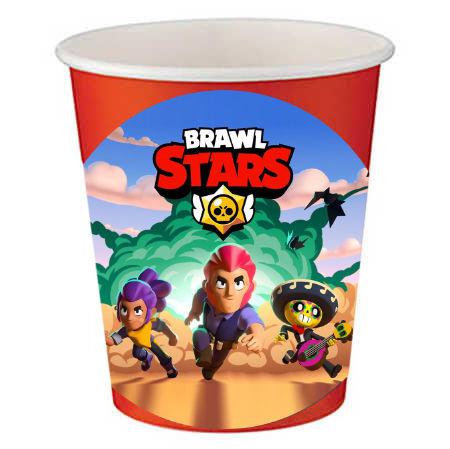 ​Brawl Stars Etiketli Kırmızı Bardak