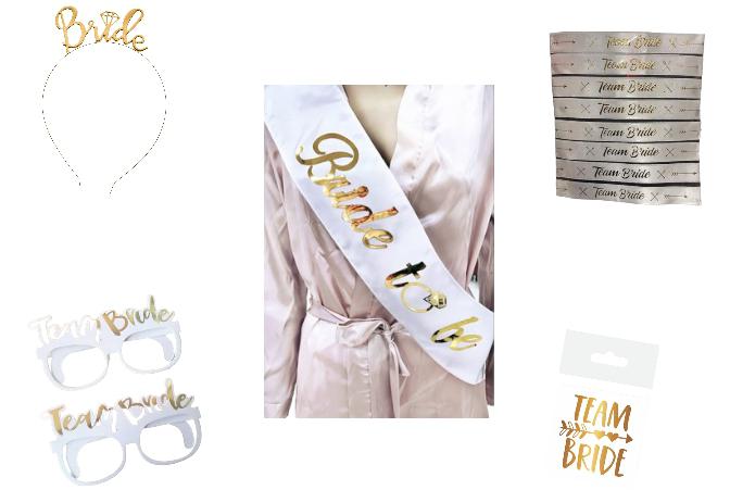 Happyland Bride To Be Gold Seri 5’li Parti Seti Bride Set