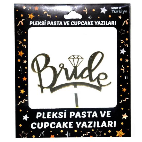 Happyland Bride Pleksi Pasta Süsü Gold