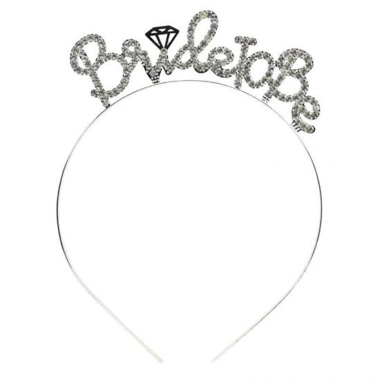 Bride To Be Plastik Taç Gümüş Renk