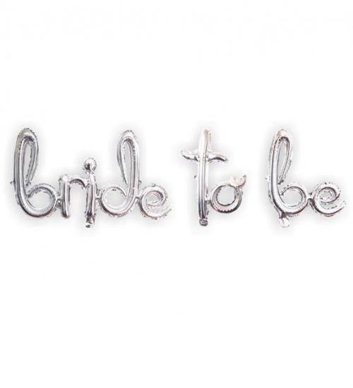 Happyland Bride To Be Yazısı Balon Gümüş Renk