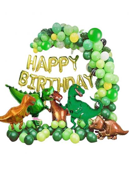 Happyland Jurassic Park Dinozor Temalı Balon Zincirli Doğum Günü Seti