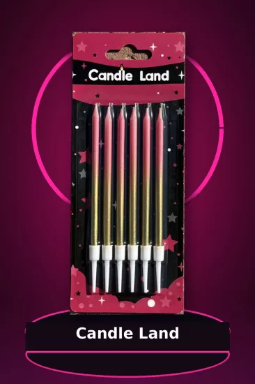 Candle Land Uzun İnce Pasta Mumu