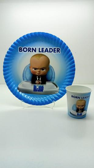 Happyland Patron Bebek Born Leader Temalı Tabak Ve Bardak