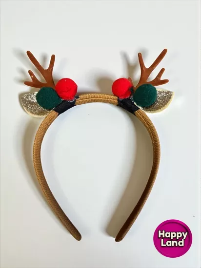 Yılbaşı Tacı Geyik Boynuzu Tasarımlı Yılbaşı Taç Aksesuar Yeni Yıl Taç Aksesuarı HPY15 