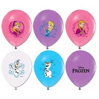 14 Adet Frozen Baskılı Renkli Latex Balon