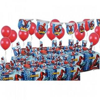 Spiderman Doğum Günü Parti Seti 16 KİŞİLİK