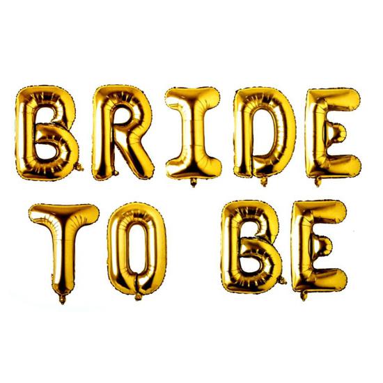 Happyland Bride To Be Gold Set Folyo Balon