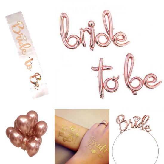 Happyland Bekarlığa Veda Partisi Rose Gold Bride To Be Parti 22 Parça Set