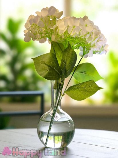 Happyland Yapay Ortanca Demeti Beyaz Renk Yapay Çiçek Dekor Gelin Çiçeği 