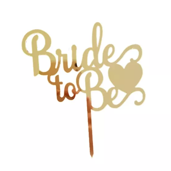 Happyland Bride To Be Gold Pleksi Pasta Süsü