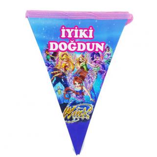 Flama İyiki Doğdun Yazılı Winx Temalı