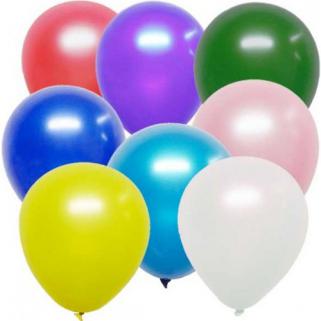 Karışık Renkli Metalik Balon