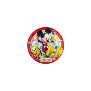Mickey Playful Kağıt Tabak 8’Li 23X23Cm