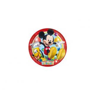 Mickey Playful Kağıt Tabak 8’Li 23X23Cm