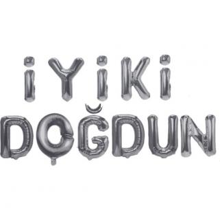 İyiki Doğdun Folyo Balon Altın / Gümüş