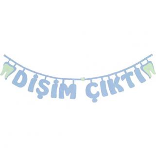 Keçe Dişim Çıktı Yazısı - Mavi