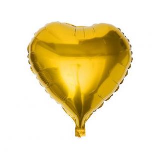 Kalp Balon Folyo Sarı