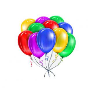 Baskısız Karışık Metalik Balon 100 Adet