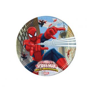 Spiderman Savaşçı Kağıt Tabak 23 cm