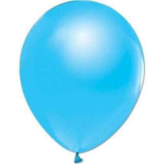 20 Adet Balon 12 İnç Metalik Parti Süsleme Mavi ( 25 cm * 30 cm)