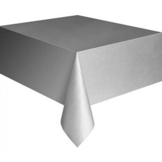 Gümüş Gri Kullan At Plastik Masa Örtüsü 120X180 Cm Naylon