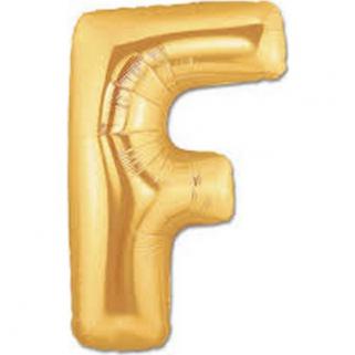 Gold, Altın Rengi F Harfi 100 cm 40’’