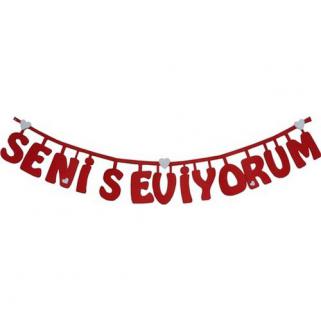 Happyland Seni Seviyorum Keçe Yazı
