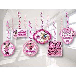 Minnie Mouse Tavan Sarkıt Süs Yay Set 6 lı