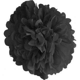 1 Adet Siyah Ponpon Gramafon Çiçek Kağıt Doğum Günü Parti Süsü