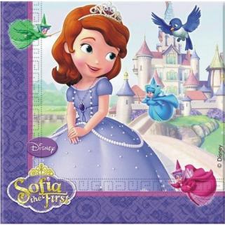 20 Adet Prenses Sofia Peçete Doğum Günü Parti Peçetesi