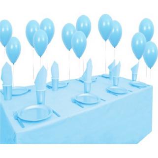 25 kişilik Balonlu Açık Mavi Doğum Günü Parti Paketi Süs Seti
