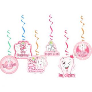 6lı Pembe Hastane Doğum Odası Süsü Baby Shower Konsept Yazı Süsü