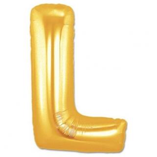 Harf Folyo Balon L Harfi Büyük Boy Balon Altın Sarısı /Dore 100CM