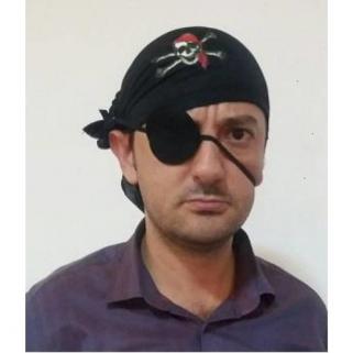 1 Adet Korsan Bandana Göz Bandı Set Erkek Parti Malzemesi