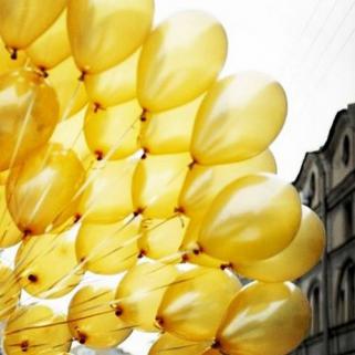 30 Adet Gold (Altın Sarısı) Metalik Uçan Özellikli Balon