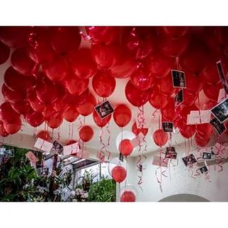 30 Adet Mat Kırmızı Uçan Özellikli Balon