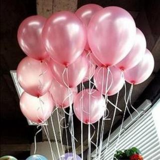50 Adet Açık Pembe Şeker Pembesi Metalik Uçan Özellikli Balon