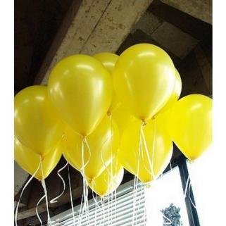 50 Adet Sarı Metalik Uçan Özellikli Balon