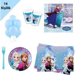 Elsa, Karlar ülkesi 16 Kişilik 8 Parça Doğum Günü Seti malzemeler