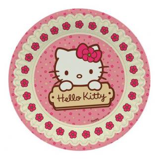 Hello Kitty 8li Tabak 23cm Doğum Günü Parti Tabağı