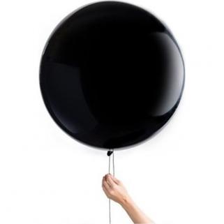 Cinsiyet Partisi Siyah Jumbo Balon 18 inch