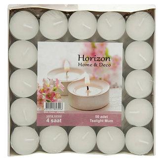 Tealight Mum 50’Li Beyaz