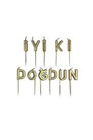 İyiki Doğdun gold Mum