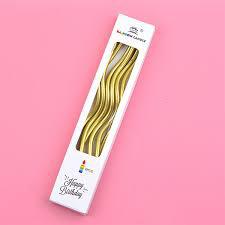 Kıvrık Gold Pasta Mumu
