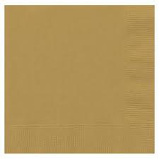 20 Adet Altın Renk Kağıt Parti Peçetesi 33 cm