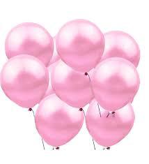 Pembe Metalik Balon 10 adet 12 inch