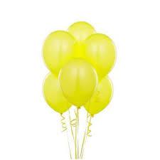 100 Adet Sarı Metalik Balon
