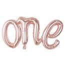 One Folyo Balon 40 cm Rose Gold