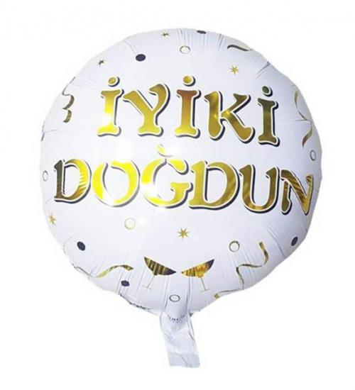 Happyland İyi Ki Doğdun Baskılı Yuvarlak Folyo Balon 18’’ 46 Cm.